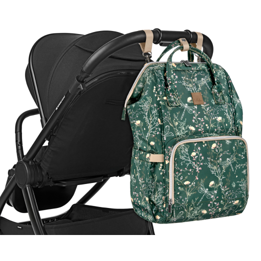 Bolsa de mamá Siena Luxe Secret Garden Verde Intenso - Imagen 2